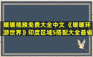 暖暖视频免费大全中文 《暖暖环游世界》印度区域S搭配大全最省钱搭配